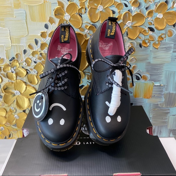 Dr. Martens Shoes - DR. MARTENS x Lazy Oaf Bex 1461 Platform Derby Leather Oxfords